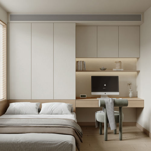 现代榻榻米卧室3d模型-刷子库