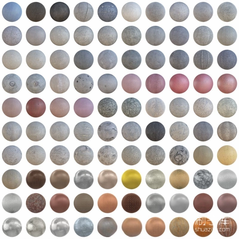 图片[4]-Sketchup草图大师6000个Enscape&Vray双材质库-刷子库