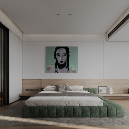 现代卧室3d模型-刷子库
