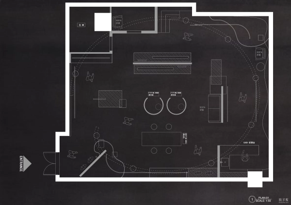 图片[5]-五十组服装店创意构思CAD平面方案合集-刷子库