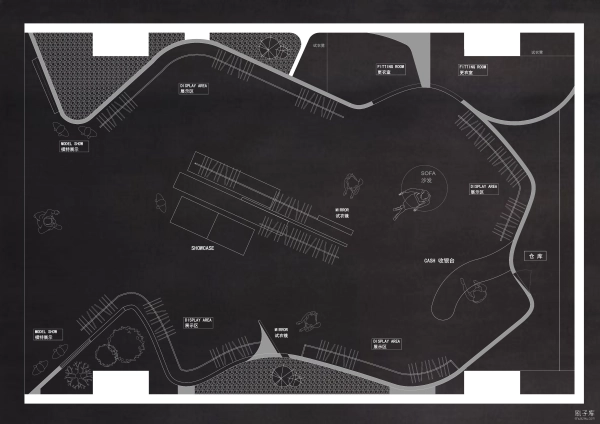 图片[6]-五十组服装店创意构思CAD平面方案合集-刷子库