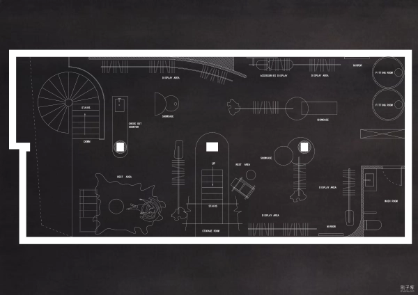 图片[7]-五十组服装店创意构思CAD平面方案合集-刷子库