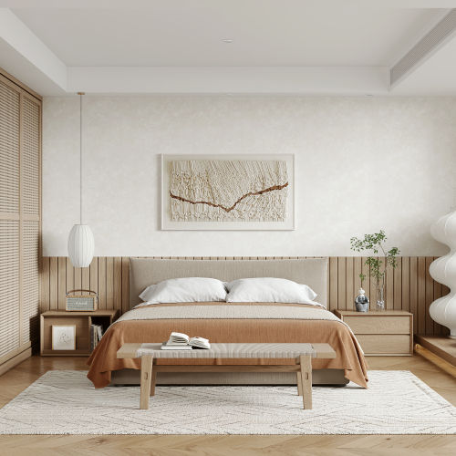 日式卧室3d模型-刷子库