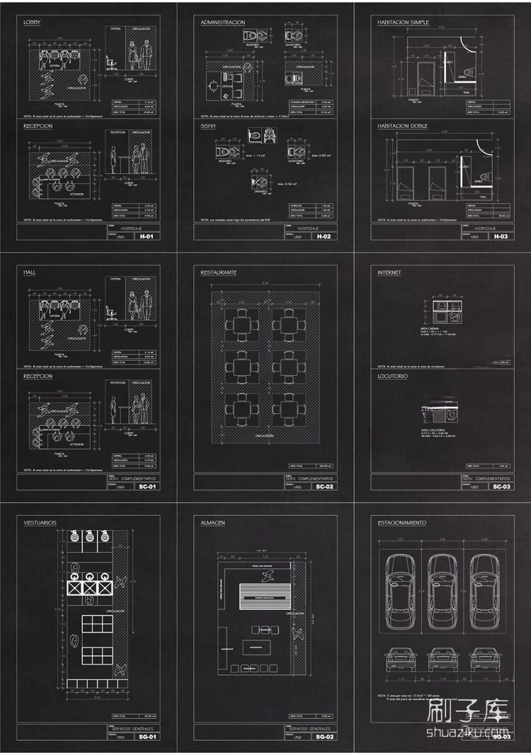 图片[7]-人体工程学CAD图纸图库-刷子库