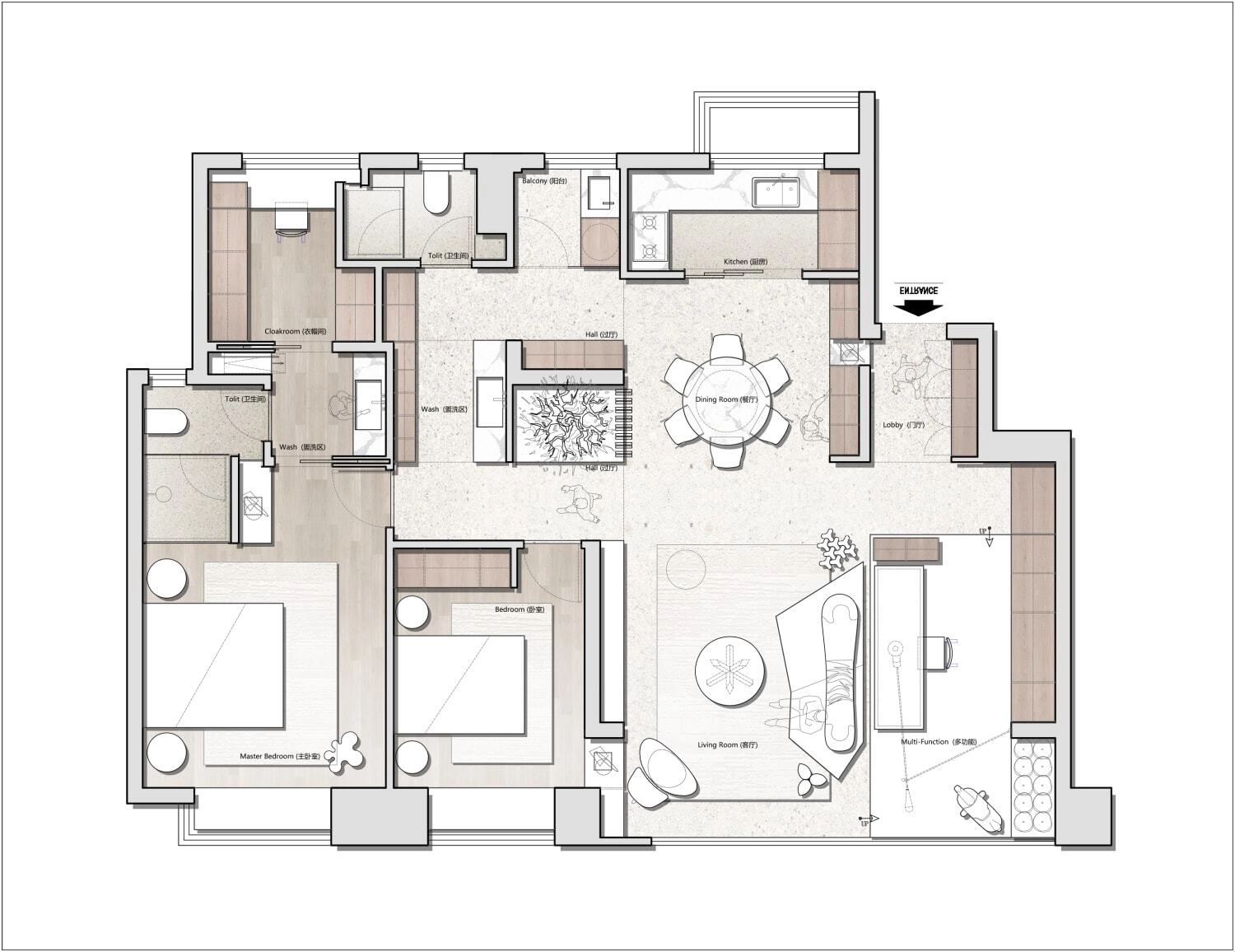 图片[13]-2023平面方案34套合集别墅+平层 | CAD平面+PSD彩图+长投影插件+打印样式-刷子库