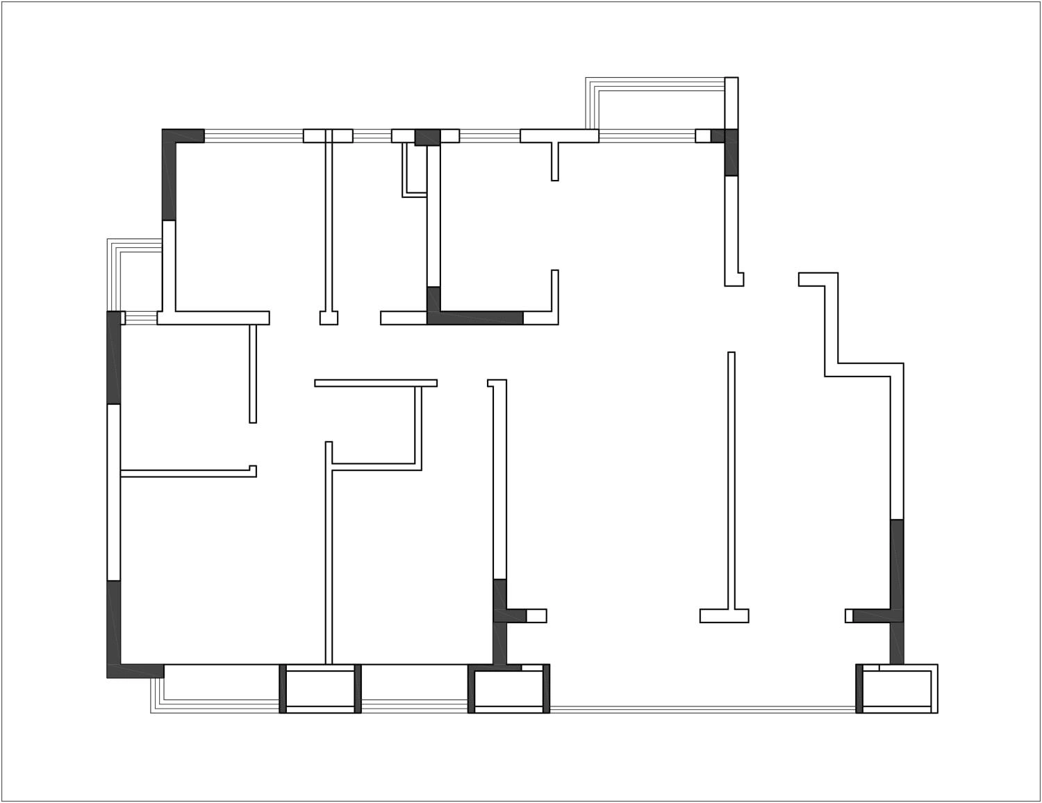 图片[17]-2023平面方案34套合集别墅+平层 | CAD平面+PSD彩图+长投影插件+打印样式-刷子库
