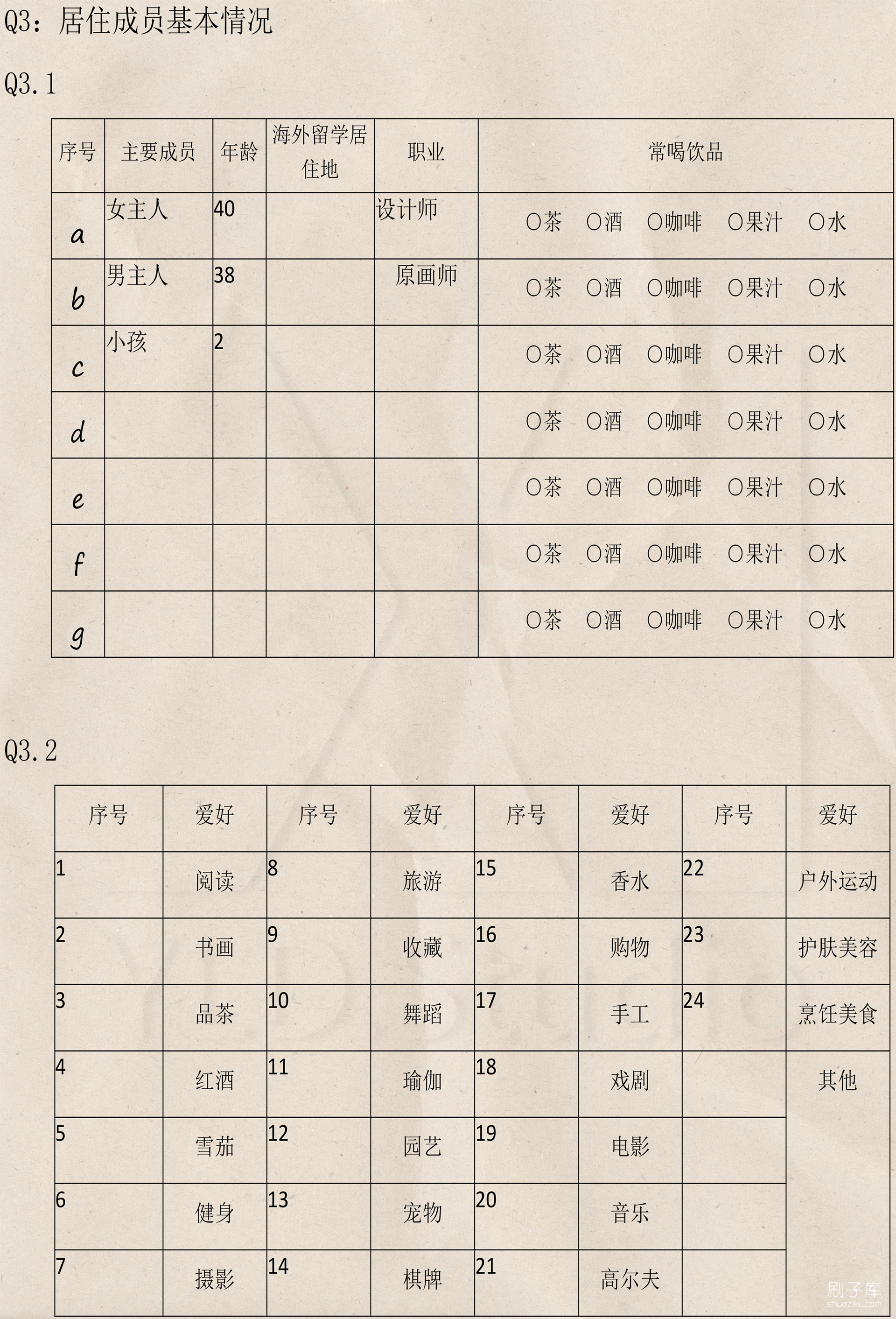 图片[7]-【软装设计】客户需求调查表-刷子库
