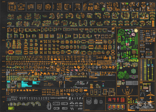 图片[1]-2023设计工作室自用CAD平面图库-刷子库