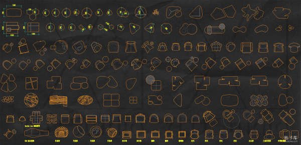 图片[4]-2023设计工作室自用CAD平面图库-刷子库