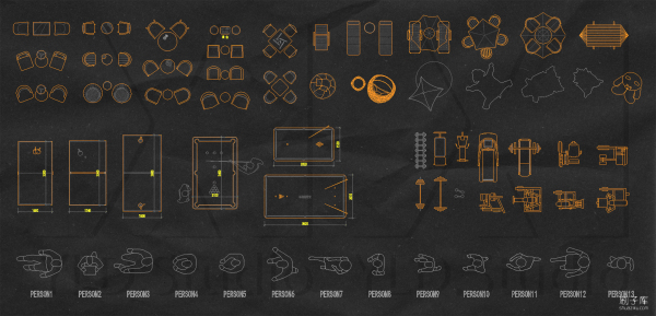 图片[9]-2023设计工作室自用CAD平面图库-刷子库