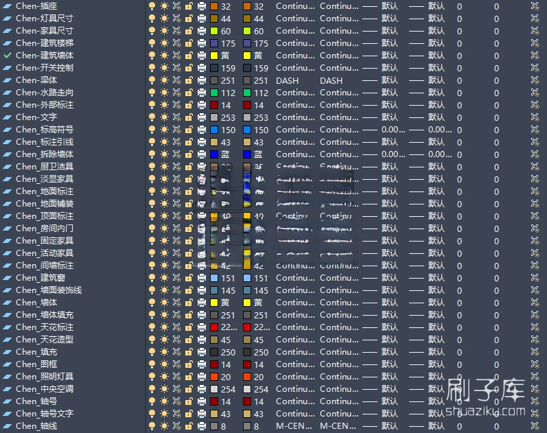 图片[6]-CAD施工图制图模板 · 材料标注工具集-刷子库