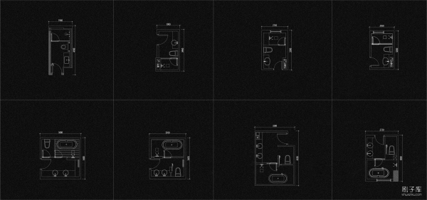 图片[11]-2023私宅卫生间布置CAD图库-刷子库