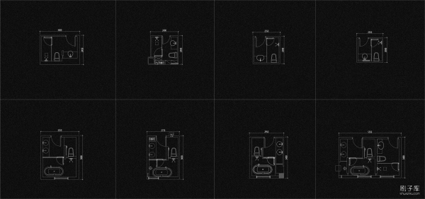 图片[12]-2023私宅卫生间布置CAD图库-刷子库