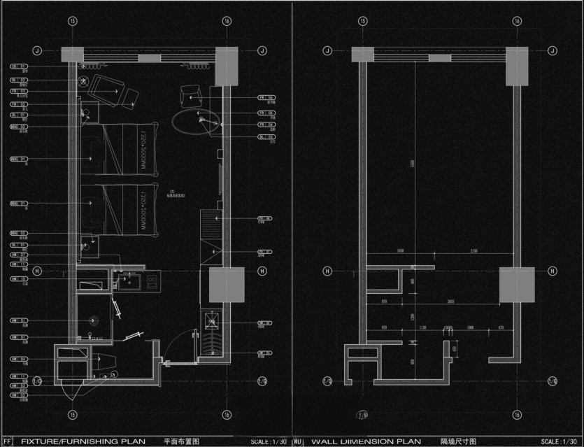 20231121142739301-精选常用酒店客房平面CAD方案合集 - 有设计 (4)