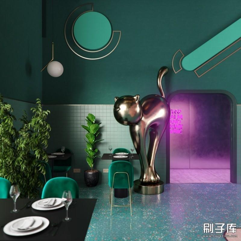 20231122134134361-国内外餐饮空间设计资料集设计方案+施工图+平面布置+高清图集 - 刷子库 (15)