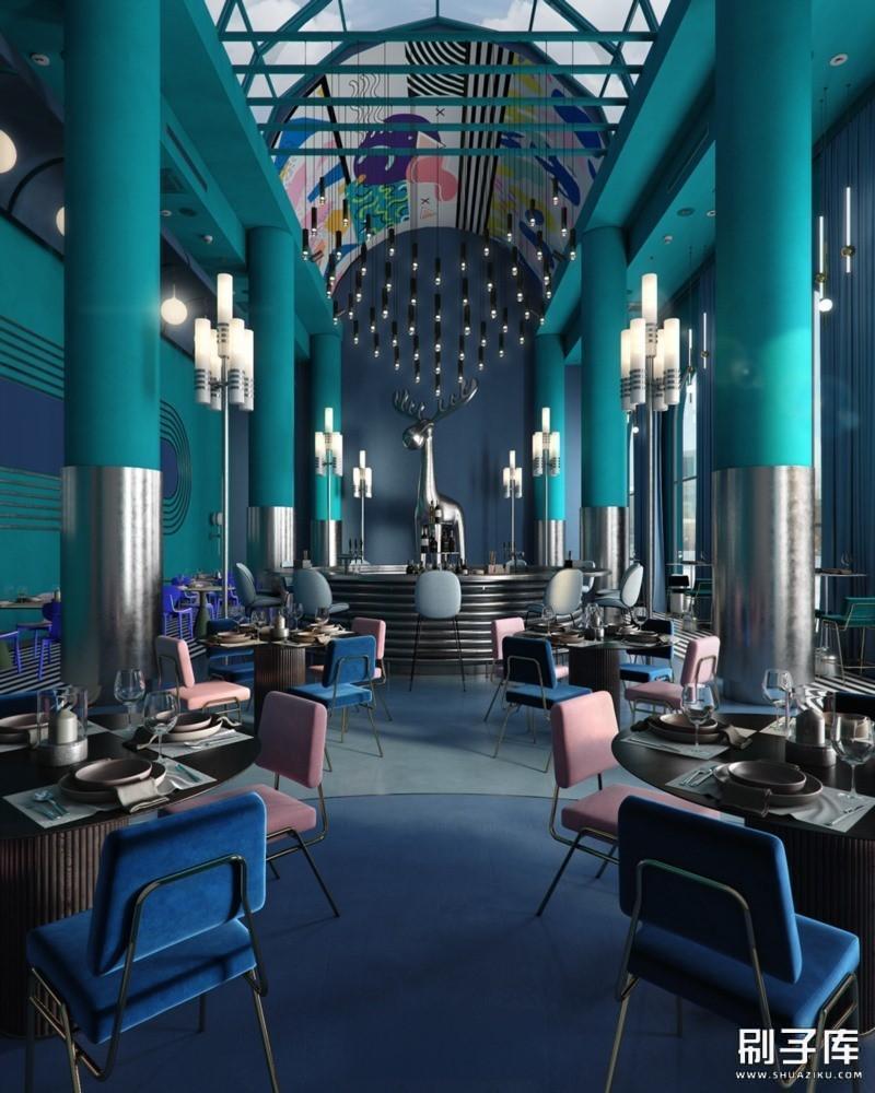 20231122134135852-国内外餐饮空间设计资料集设计方案+施工图+平面布置+高清图集 - 刷子库 (16)