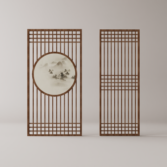 图片[17]-D5隔断屏风模型31个-刷子库