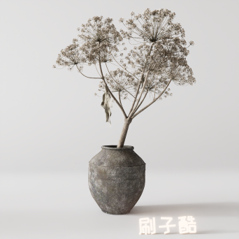 图片[1]-D5落地盆栽植物模型20个-刷子库