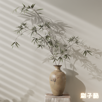 图片[1]-D5桌面盆栽植物模型14个-刷子库