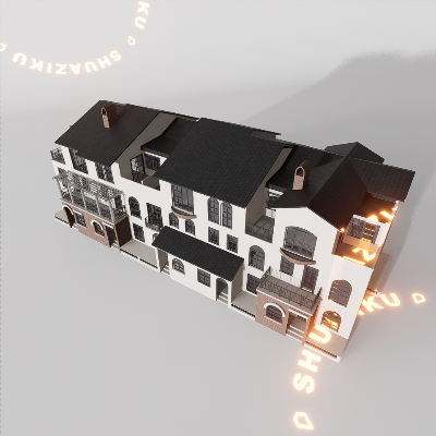 图片[1]-D5建筑楼房配楼模型20个-刷子库