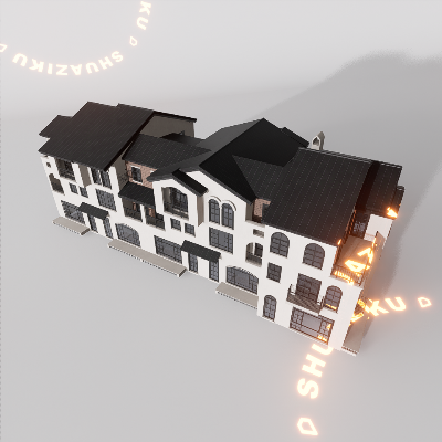 图片[2]-D5建筑楼房配楼模型20个-刷子库