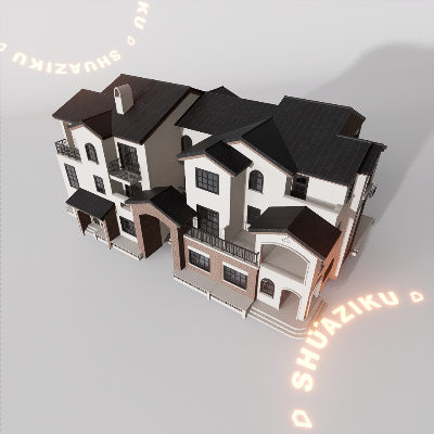 图片[6]-D5建筑楼房配楼模型20个-刷子库