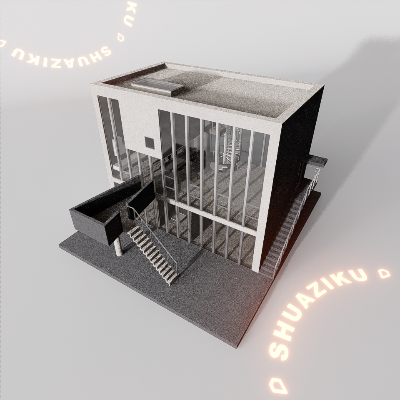 图片[8]-D5建筑楼房配楼模型20个-刷子库