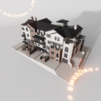 图片[11]-D5建筑楼房配楼模型20个-刷子库