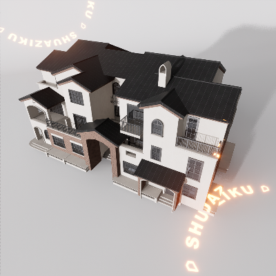 图片[12]-D5建筑楼房配楼模型20个-刷子库