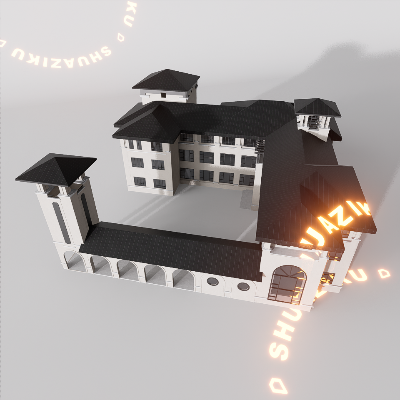 图片[16]-D5建筑楼房配楼模型20个-刷子库