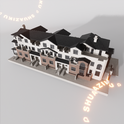 图片[18]-D5建筑楼房配楼模型20个-刷子库