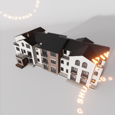 图片[20]-D5建筑楼房配楼模型20个-刷子库