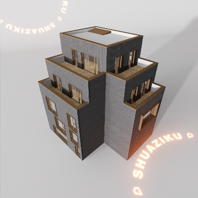 图片[7]-D5建筑楼房配楼模型20个-刷子库