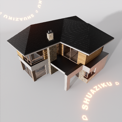 图片[9]-D5建筑楼房配楼模型20个-刷子库