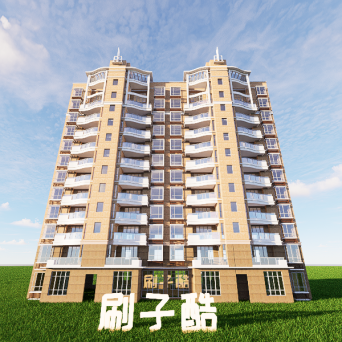 图片[7]-D5建筑楼房配楼模型20个-刷子库