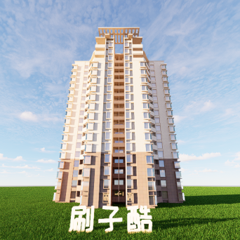图片[9]-D5建筑楼房配楼模型20个-刷子库