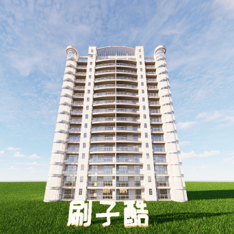 图片[10]-D5建筑楼房配楼模型20个-刷子库