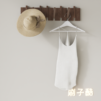 D5衣服挂钩模型8组-刷子库