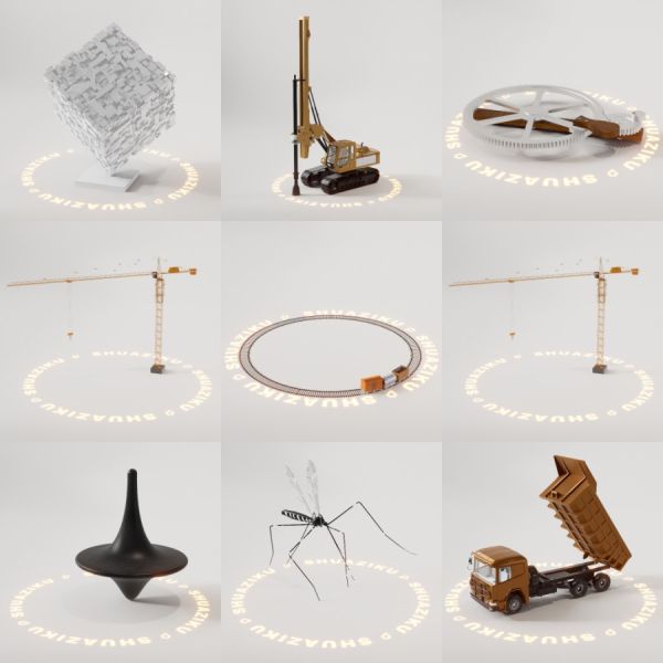 D5动态模型17个-刷子库