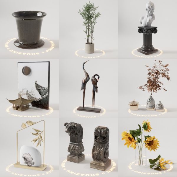 D5模型合集20个-刷子库