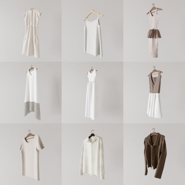 D5衣服模型20个-刷子库