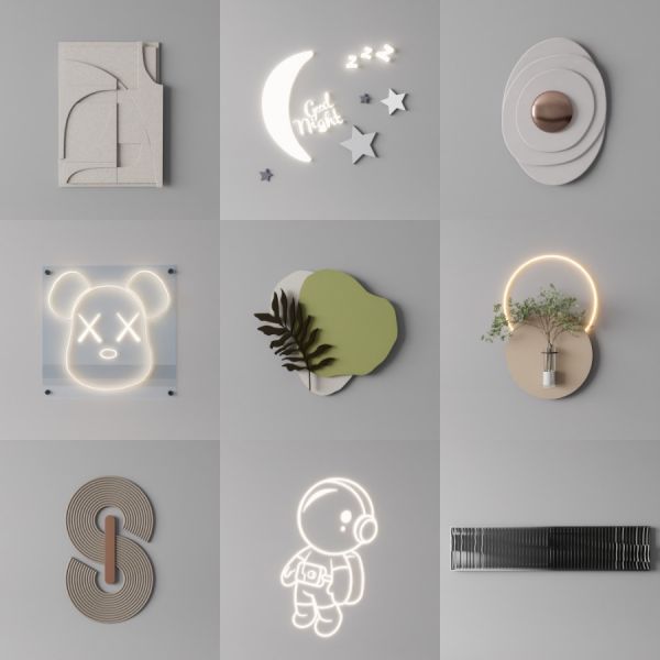 D5墙饰模型20个-刷子库