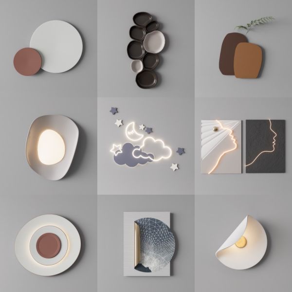 D5墙饰模型11个-刷子库