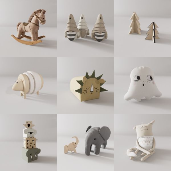 D5儿童玩具模型20个-刷子库