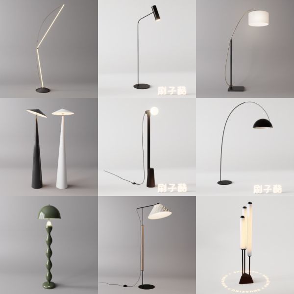 D5落地灯模型28个-刷子库