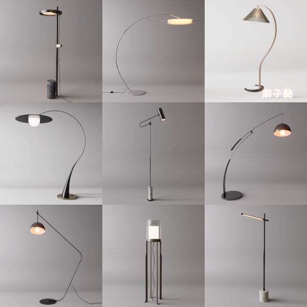 D5落地灯模型20个-刷子库