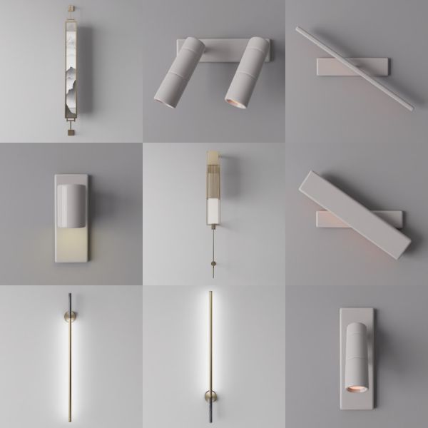 D5壁灯模型20个-刷子库