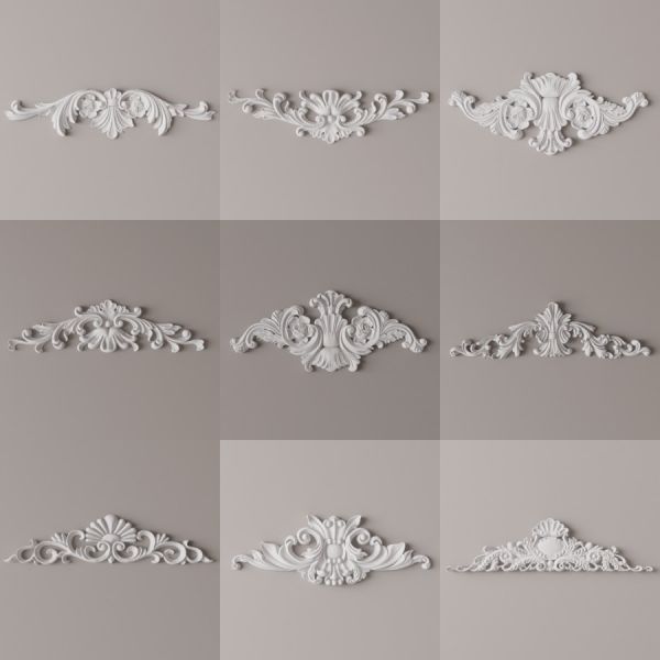 D5石膏雕花构件模型20个-刷子库
