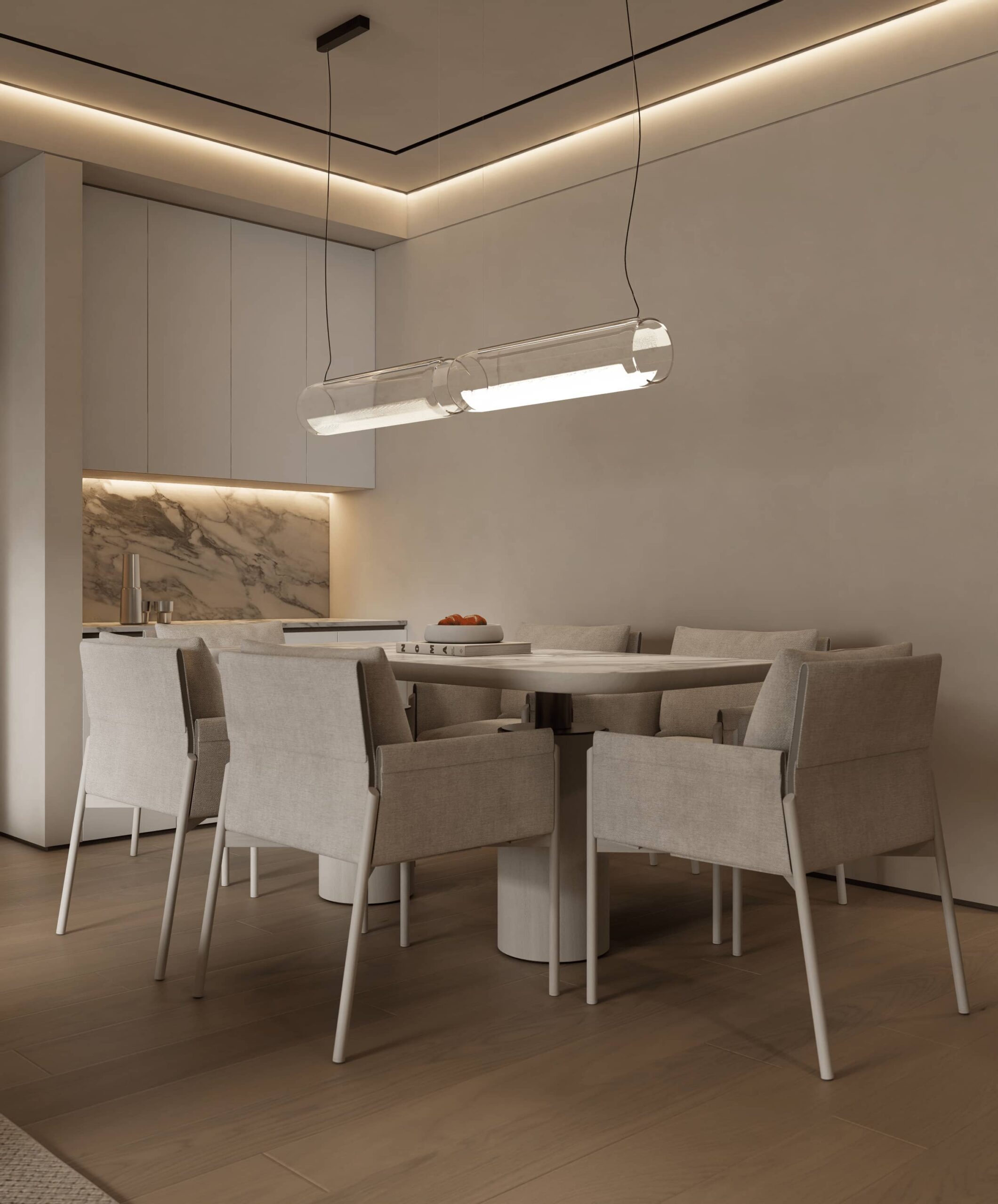 图片[4]-D5渲染器原木奶油风客餐厅模型-刷子库