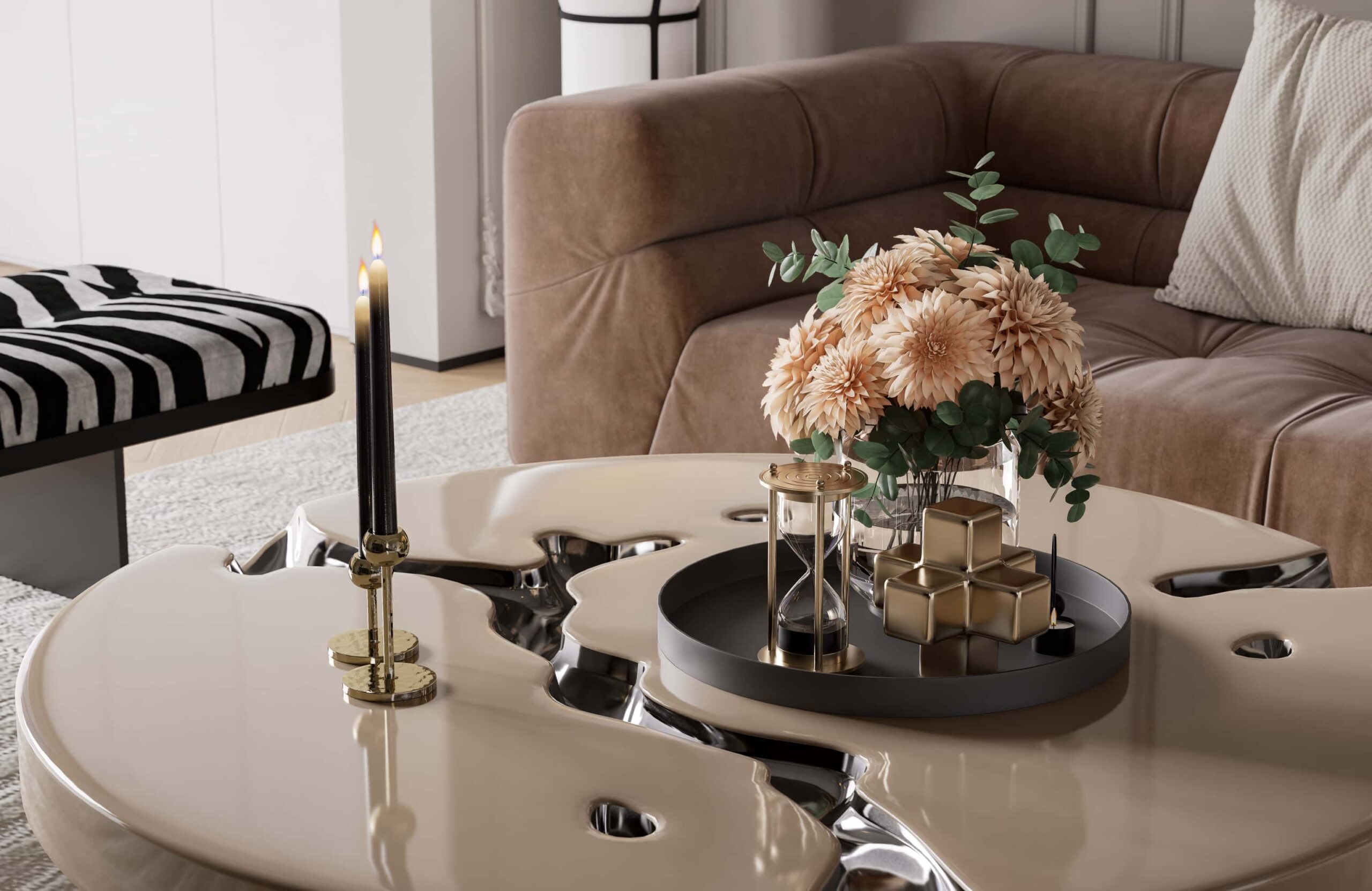 图片[8]-D5渲染器简约法式客餐厅写实场景模型-刷子库